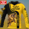 Maxcorners Personalized Name Bee Kind All Over Printed Unisex Shirt LM1304