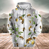 Maxcorners Honey Bee Daisy All Over Printed Unisex Shirt LM1304