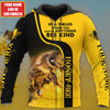 Maxcorners Personalized Name Bee Kind All Over Printed Unisex Shirt LM1304