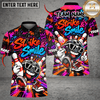 Maxcorners Bowling Strike & Smile Bowling Graphic Multicolor Customized Name, Team Name 3D Shirts