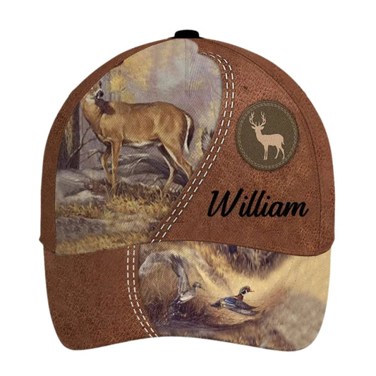 Maxcorners Custom Deer Duck Baseball Caps, Custom Hunting Cap LM0402