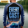 Maxcorners Every Cast Is A New Possibility Mens Fishing Shirts Long Sleeve, SPF Shirt For Men, Fishing Shirts For Men