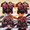 Maxcorners Darts Wolf Dartboard Lightning Design Personalized Team Sportswear Set - Polo Shirt, Cap & Skorts