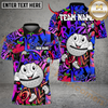 Maxcorners Graffiti Street Swing Golf Shirt, Customized Name & Team Name 3D Shirts (4 Colors)