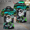 Maxcorner Smile & Swing Urban Golf Polo Shirt Customized Name, Team Name 3D Shirts (4 Colors)