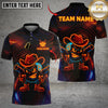 Maxcorners Billiards Ball 8 Neon Cowboy Customized Name, Team Name 3D Shirt (4 Colors)
