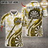 Maxcorners Darts On Target Bullseye Abstract Design Multiple Options Personalized Name, Team Name 3D Shirt
