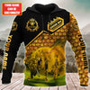 Maxcorners Personalized Name Queen Bee All Over Printed Unisex Shirt LM1304