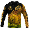 Maxcorners Personalized Name Queen Bee All Over Printed Unisex Shirt LM1304
