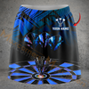 Maxcorners Darts Neon Flame Darts Personalized 3D Skirts With Shorts