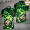 Maxcorners Darts Cyber Electric Honeycomb Grid Flying Darts Target Board Graphic Multicolor Customized Name, Team Name 3D Shirts