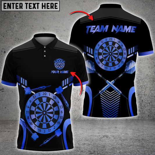 Maxcorners Golden Dartboard Darts Premium Pattern Jersey Multicolor Options Personalized Name, Team Name 3D Shirt (4 Colors)