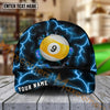 Maxcorners  Billiards  Ball 9 The Power Of The God Of Thunder Personalized Name Cap (4 Colors)