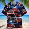 Maxcorners Personalized Hot Rod America Patriot Hawaiian Shirt, Custom Photo Car Aloha Shirts
