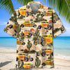 Maxcorners Personalized Hot Rod Yellow Desert Hawaiian Shirt, Custom Photo Car Aloha Shirts