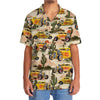 Maxcorners Personalized Hot Rod Yellow Desert Hawaiian Shirt, Custom Photo Car Aloha Shirts