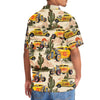 Maxcorners Personalized Hot Rod Yellow Desert Hawaiian Shirt, Custom Photo Car Aloha Shirts