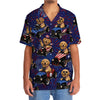 Maxcorners 4th Of July Funny Golden Retriever Hot Rod Hawaiian Shirt