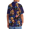 Maxcorners 4th Of July Funny Golden Retriever Hot Rod Hawaiian Shirt