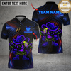 Maxcorners Billiards Ball 8 Neon Cowboy Customized Name, Team Name 3D Shirt (4 Colors)
