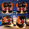 Maxcorners Bowling Flaming Bowling Ball And Pins Design Personalized Team Sportswear Set - Polo Shirt, Cap & Skorts