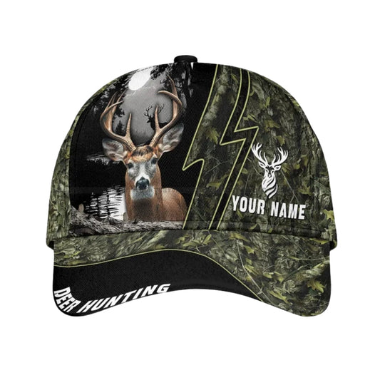 Maxcorners Custom Camo Deer Hunting Baseball Cap, Custom Deer Hunting Caps Hat LM0402