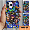 Maxcorners Darts Graffiti Monkey Dartboard Multicolor Personalized Name 3D Phone Case