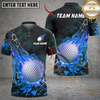Maxcorners Golf Fireball Magic Personalized Name, Team Name 3D Shirt (4 Colors)