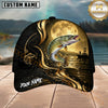 Maxcorners Fishing Moonlight Gold Ocean Personalized 3D Cap
