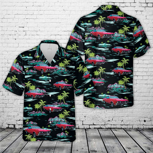Maxcorners Custom Car 1967 Oldsmobile Cutlass 442 Hawaiian Shirt