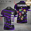 Maxcorners Billiard Mastershot Multicolor Customized Name, Team Name 3D Shirt