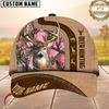 Maxcorners Heru Pon Leather Pattern Hunting Deer Multicolor Personalized 3D Cap