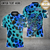Maxcorners Darts Shirt Neon Leopard Print Darboard Graphic Multioptions Personalized Name, Team Name 3D Shirt (4 Colors)