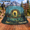 Maxcorners Hiking Into The Forest Scenic Adventure Personalized Name 3D Cap