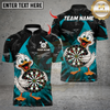 Maxcorners Funny Duck Darts Multicolor Customized Name, Team Name 3D Shirts