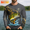 Maxcorners Full Time Dad - Part Time Hooker Fishing Shirt, Fishing UPF Shirts, Funny Fishing Shirt