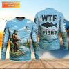 Maxcorners WTF Where’s The Fish, Bigfoot Fishing Personalized UPF Shirt