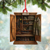 Maxcorners Personalized HunterÃ¢â‚¬â„¢s Gear Closet Ornament, Custom Name Hunting Equipment Christmas Decoration LM0411