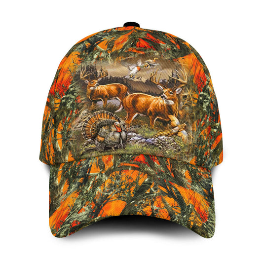 Maxcorners 3D All Over Print Baseball Cap Deer Hunting Classic Cap LM0402