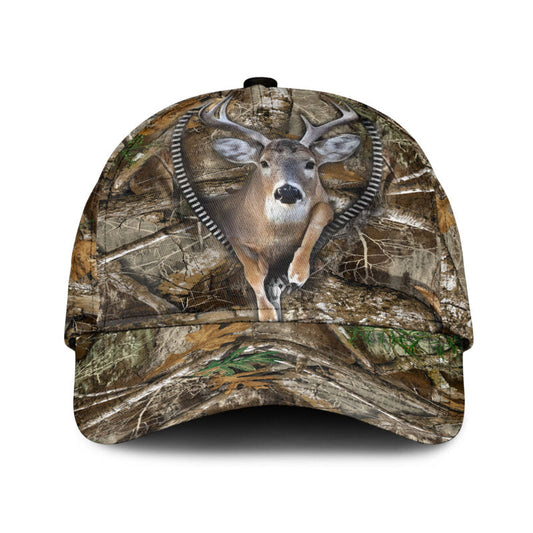 Maxcorners 3D All Over Print Baseball Cap Deer Hunting Classic Cap LM0402
