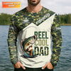 Maxcorners Reel Cool Dad UPF Fishing Shirt, Personalized Custom Name