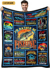 Maxcorners Big Fish Catch And Release Custom Name Blanket, Gift For Fishing Lover, Presents For Fishermen LM0201