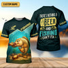 Maxcorners There's Nothing A Beer And Fishing Can't Fix SPF Shirt For Men, Gift For Fisherman, Largemouth Bass Fishing