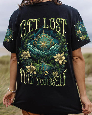 Maxcorners Get Lost Find Yourself Compass All Over Print LM2101