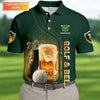 Maxcorners If You Drink Definitely Drive Golf And Beer St Patrick's Day Green Golf Shirts For Men, Golf Gift For Men