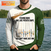 Maxcorners Fishing Rods Are Like Potato Chips Shirt, Personalized Funny Fishing Long Sleeve For Men