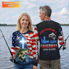 Maxcorners Jesus Made Me A Fisherman Shirt Christian, Patriotic Bass Fishing Tee For Men, Fishing UPF Shirts