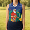 Maxcorners Funny Bearded Golfer With Paisley Pants Golf Polo Shirt, Ladies Golf Shirts, Women’s Golf Apparel LM1507
