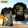 Maxcorners Find Your Wild Swordfish Fishing SPF Shirt For Men, Gift For Fisherman, Men's Fishing Shirt