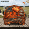 ( 6 Colors ) Maxcorners Trap Shooting American Flag Fire Flame Clay Pigeon Pull Shells Design Custom Name Classic Cap